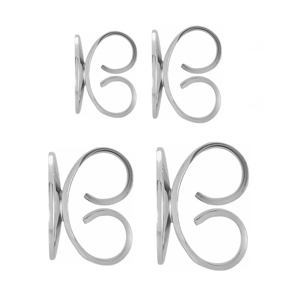 Pendiente de oro blanco de 18 quilates fricción trasera peso pesado 4-10 mm Foto 1 de 1