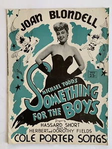 SOMETHING FOR THE BOYS, Broadway, Cole Porter, Souvenir Theatre Program, 1943 - Picture 1 of 6