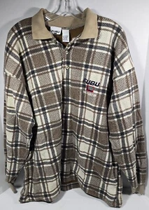 VINTAGE FUBU The Collection Shirt/Sweater LS Men's Adult Extra Large Brown Tan - Picture 1 of 13
