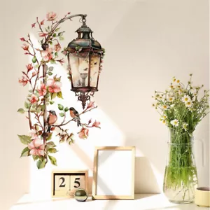 Flower Branch Pendant Light Wall Stickers Art Wall Decals Home Decoration - Picture 1 of 7