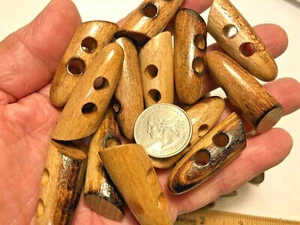 Knebelknopf Holz 1 3/4 = 45 mm 2 Loch Mantel Jacke #T34 - Bild 1 von 4