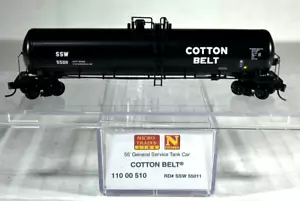 MICRO-TRAINS LINE N 56' GENERAL SERVICE TANK CAR COTTON BELT 11000510 - Picture 1 of 3