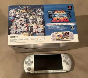 PSP 3000 Gundam VS Gundam Silver Limited Edition Console box set USED - Picture 1 of 7