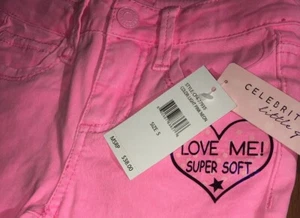 Celebrity Pink Little Girls Pants, Color Light Pink Neon, Size 5, MSRP $38.00 - Picture 1 of 8