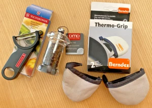 Lotto accessori per cucina Victorinox pelatutto, Berndez presine, DND macinapepe - Foto 1 di 6