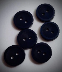 5/8" 2-Hole Navy Craft/Clothing Buttons - Picture 1 of 4