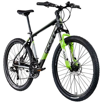 27,5 Zoll Mountainbike 21 Gang Fahrrad Scheibenbremsen Zündapp FX27 schwarz/grün - Bild 1 von 4