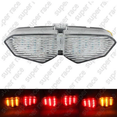 Clear LED Turn Signal Tail Brake Light For Yamaha YZF R6 2003-2005 R6S 2006-2008 Foto 1 de 4
