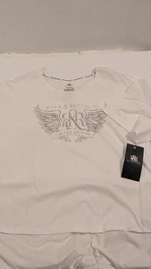 Damen Rock & Republic weißes kurzärmliges kurzärmliges kurzärmliges T-Shirt Größe 2XL - Bild 1 von 9
