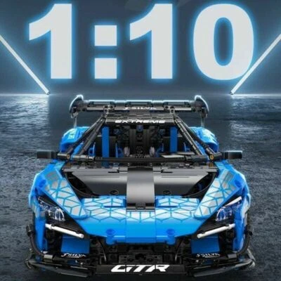 Building Blocks Set MOC Super Sports Racing Car DIY Model Bricks Toys Kids 63003 - Image 1 of 4