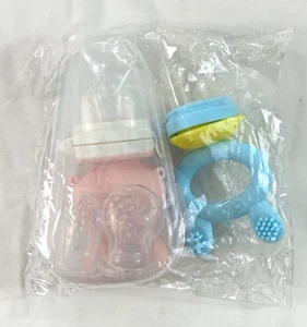 WYSLP 2 pk silicone baby fresh food feeder for teething relief easy clean - Picture 1 of 5