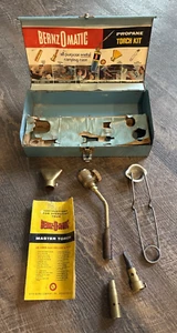 Bernzomatic Propane Torch Kit Blue Carrying Case Toolbox Soldering Tip Flame - Picture 1 of 10