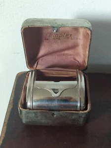 Vintage Twinplex Safety Razor Stropper Chrome Sharpener Metal Case  - Picture 1 of 11