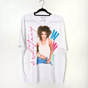 Urban Outfitters Whitney Houston Shirt Women's Small White Graphic Normcore Tee - Picture 1 of 6