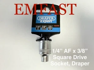 Draper expert 1/4 inch x 3/8 square drive 6 point imperical socker sq six 16548 - Picture 1 of 2