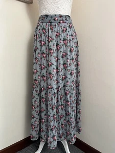 💜SOUTH Floral Print Crinkle Effect Midaxi Skirt Size 14 - Picture 1 of 19
