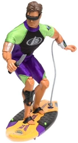 1999 MATTEL MAX STEEL SURF ATTACK & TURBO BOARD ACTION FIGURE NEW IN BOX Cover
