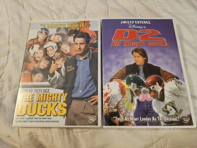 The Mighty Ducks+D2 The Mighty Ducks DVD 1992/1994) Emilio Estevez, OOP - Image 1 of 4