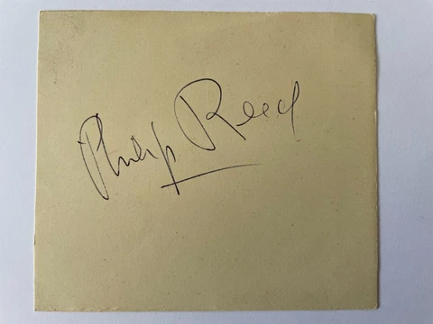 Phillip Reed - Film 1930's-60's & Michael Medwin - Bond - Original HS Autographs Cover