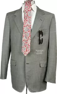 Giacca BRIONI per Neiman Marcus grigio lana pied de poule 2 bottoni 44L Made in Italy - Foto 1 di 14