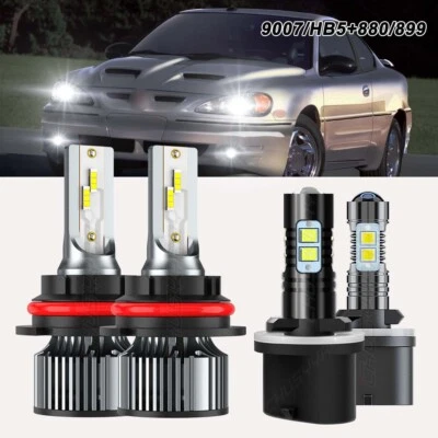 Kit de faros antiniebla altos bajos para Pontiac Grand Am sedán 4 puertas 1999-2005 Foto 1 de 4