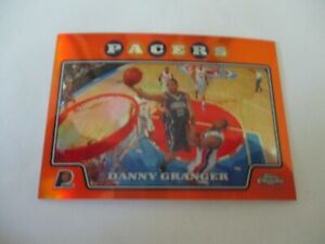 2008-09 Topps Chrome Orange Refractor Danny Granger Card #48 Serial #82/499