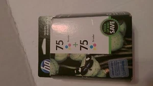 HP 75 TRI COLOR TWIN Pack EXPIRED JUN 2014 NEW and FACTORY SEALED,FREE SHIP. - Foto 1 di 4