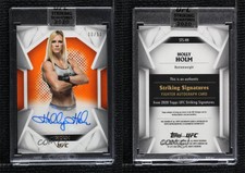 2020 Topps UFC Striking Signatures Orange /50 Holly Holm #STS-HH Auto
