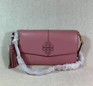 NUEVO Bolso bandolera Tory Burch rosa magnolia cuero McGraw $378 - Imagen 1 de 12