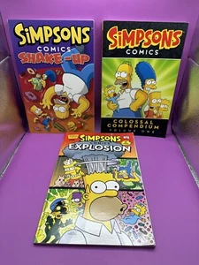 The Simpsons Comic Colossal Compendium Vol. One, Explosion , Shake - Up Set Of 3 - Picture 1 of 18