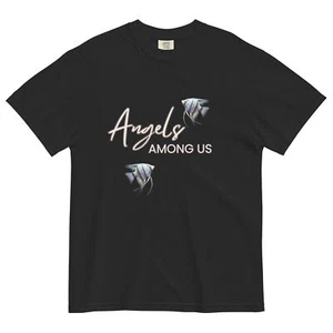 Angelfish T-Shirt "Angels Among Us" Angelfish Graphic Tee - Picture 1 of 14