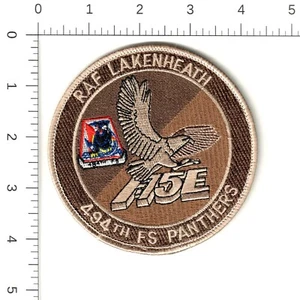 494 FS Fighter Squadron Patch Panthers RAF Lakenheath USAF F-15E Strike Eagle - Picture 1 of 2