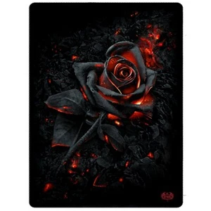 BURNT ROSE - Fleece Blanket with Double Sided Print - Picture 1 of 2