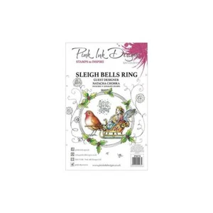 Pink Ink Designs Stamp Sleigh Bells Ringing 9pc Set - Picture 1 of 3