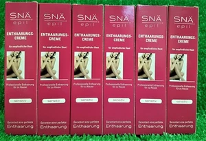 (36,67€/L) 6x Snä epil ENTHAARUNGS CREME SENSITIV -Sanfte Enthaarung (6x75ml) - Bild 1 von 1