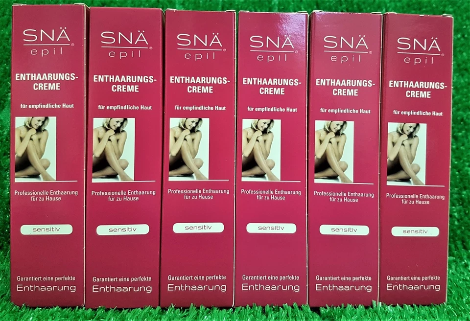 (36,67€/L) 6x Snä epil ENTHAARUNGS CREME SENSITIV -Sanfte Enthaarung (6x75ml)