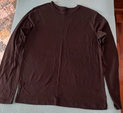 Boys Size XL/XG (14/16) Wonder Nation Black Long Sleeve Tee shirt NEW - Image 1 of 4