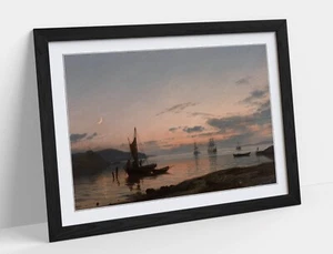 AMALDUS NIELSEN, EVENING ATMOSPHERE -FRAMED WALL ART POSTER PRINT 4 SIZES - Picture 1 of 10