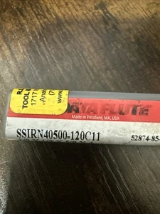 Data Flute SSIRNM4050-110C11, .5 Diameter, 0.5 Shank, 0.626 Loc, 4” OAL, 0.120 R - Picture 1 of 2