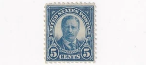 STAMPS US SCOTT 637 "Roosevelt" 5 CENT 1927 MH - B - Picture 1 of 2