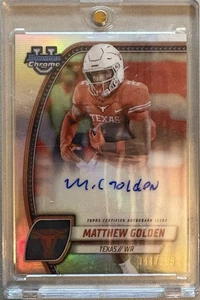 2024 Bowman University Chrome - Chrome Prospect Autographs Matthew Golden /299 - Picture 1 of 2