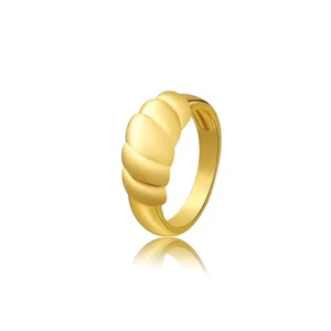 Der klobige Croissant Kuppelring - 14K vergoldet Statement Schmuck - Bild 1 von 20