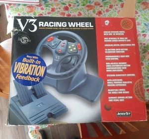Nintendo N64 V3 Racing Wheel Steering Controller with Box - Hardly Ever Used - Picture 1 of 9