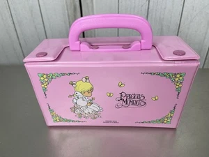 Vintage Precious Moments 1992 Pencil Trinket Carrying Case Sanrio Pink +Doll - Picture 1 of 7