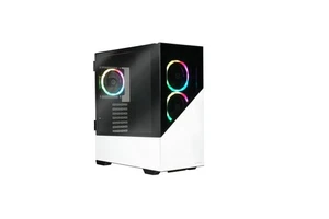 ENERMAXK8 Boîtier PC Gaming ATX Mid Tower en Verre trempé avec 3 Ventilateurs... - Afbeelding 1 van 5