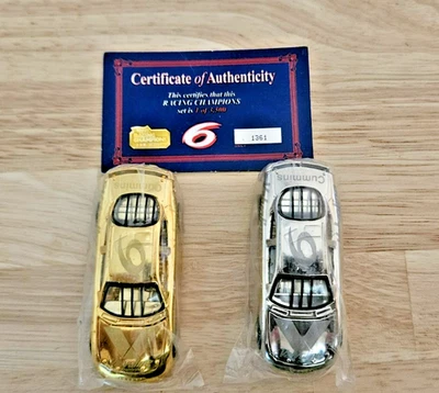 Juego exclusivo Racing Champion Mark Martin #6 1999 oro 24 k y platino escala 1:64 Foto 1 de 4