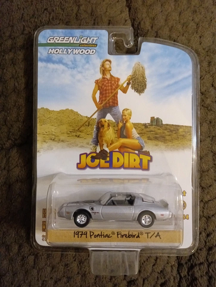 1/64 GREENLIGHT HOLLYWOOD JOE DIRT 1979 PONTIAC FIREBIRD TRANS AM SILVER - Image 1 of 2
