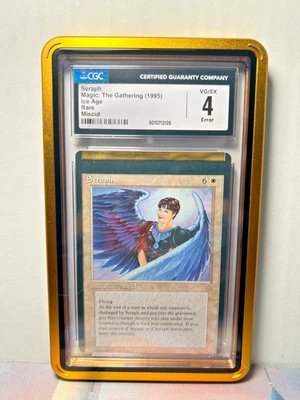 *Seraph MTG Ice Age Rare Miscut Error Misprint CGC Graded VG/EX *One of a Kind!* - Image 1 of 2