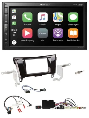 Pioneer USB Lenkrad DAB 2DIN Bluetooth Autoradio für Nissan Qashqai 14-18 X-Trai - Bild 1 von 4