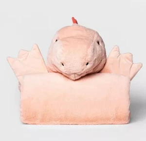Target Pillowfort Dinosaur Kids' Hooded Blanket-Pink - Picture 1 of 11